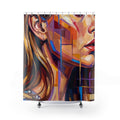 Shower Curtain - Shattered Elegance | Echovira Gallery