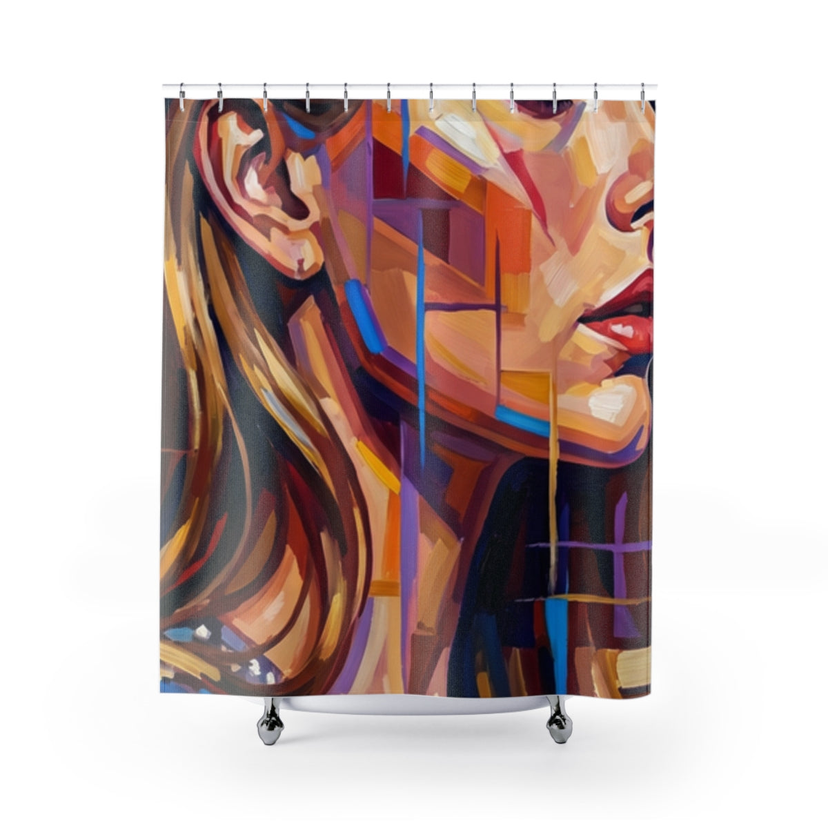 Shower Curtain - Shattered Elegance | Echovira Gallery