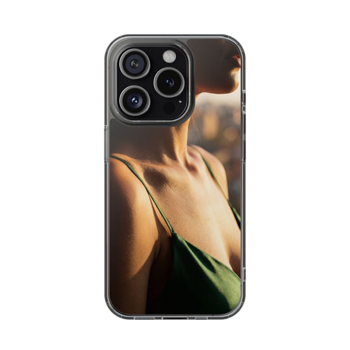 Clear Impact-Resistant Cases - Clear Phone Case - Emerald...