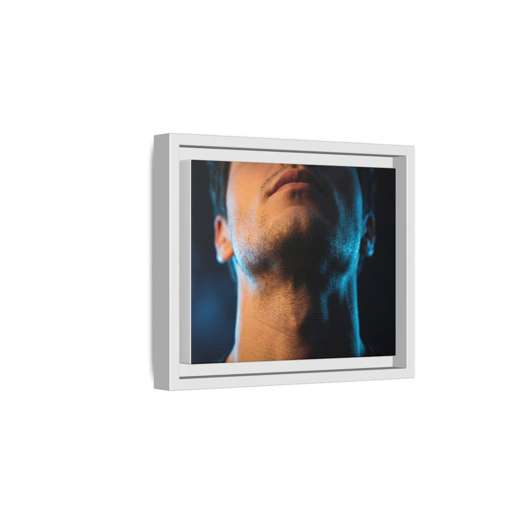 Framed Matte Canvas - Neon Pulse Core — White / 1.25"