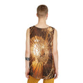Men's Tank - Golden Fracture - Moody Broken Glass Art |...