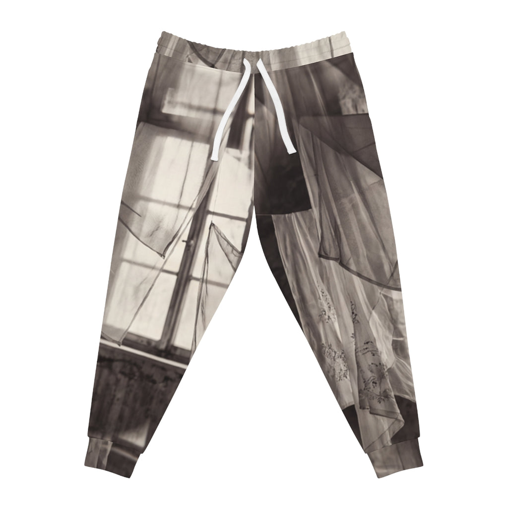 Men's Athletic Joggers - Spectral Veils | Echovira Gallery