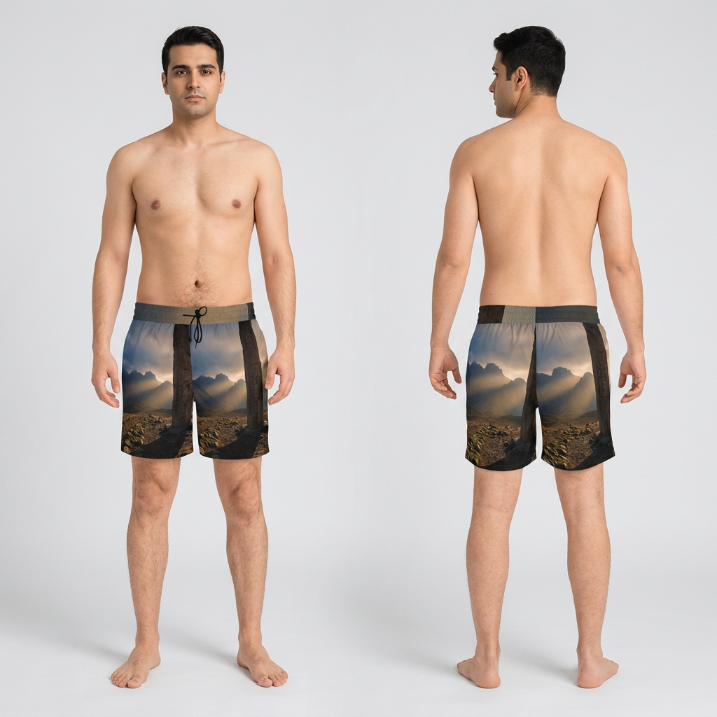 Men's Swim Shorts - Ancient Sun