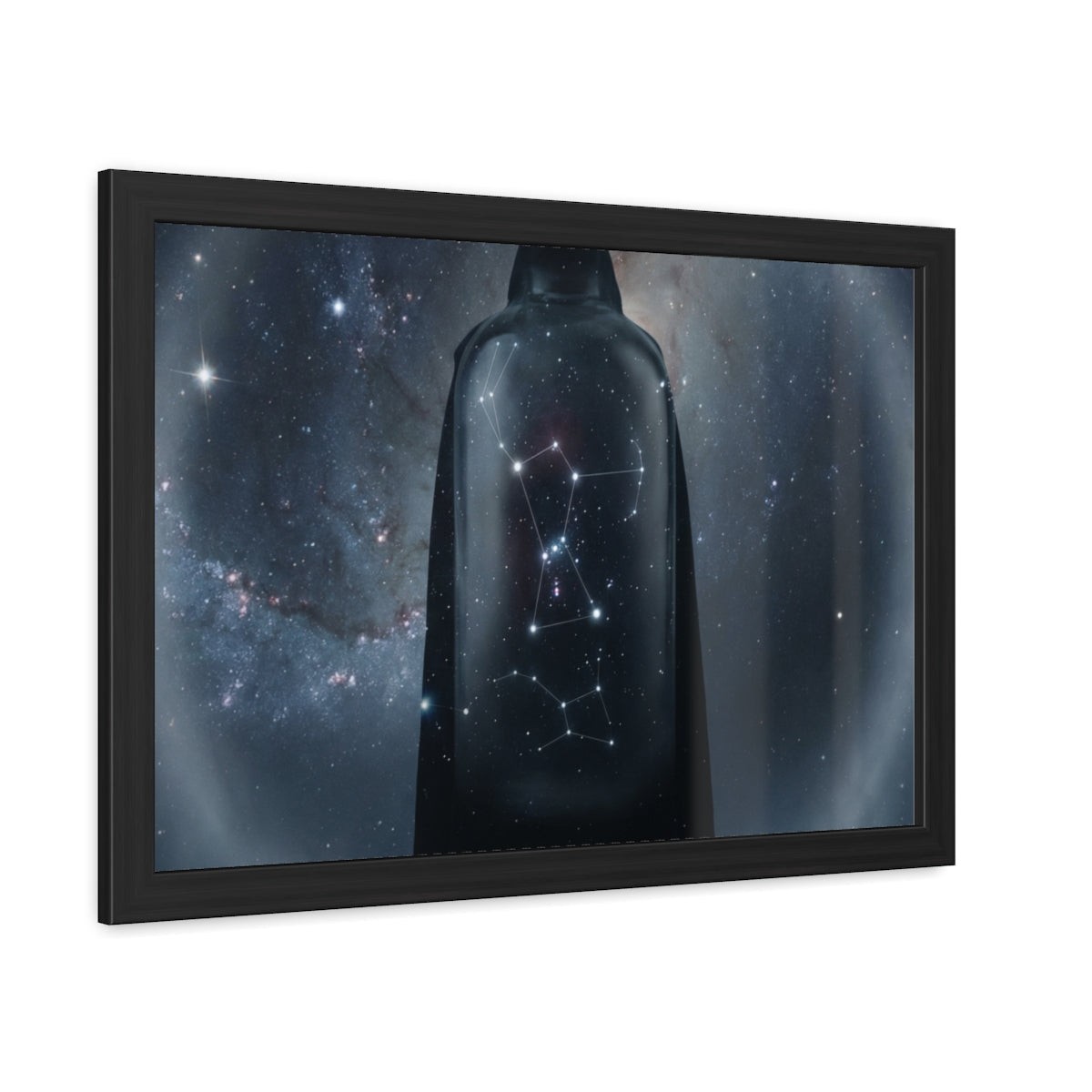 Framed Poster - Orion Cosmic Voyager — Landscape (10×8, 12×8, 11×9, 14×11, 17×11, 16×12, 18×12, 20×16, 24×16, 24×18, 30×20, 32×24, 36×24, 40×26 & 48×32)