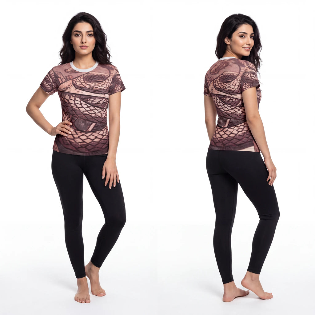 Women's Cut & Sew Tee - Urban Dragon Spire | Echovira...