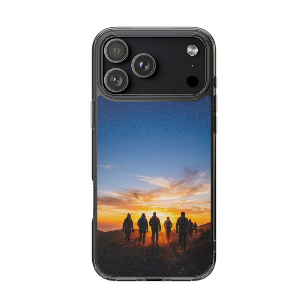 Clear Impact-Resistant Cases - Clear Phone Case - Sunset...