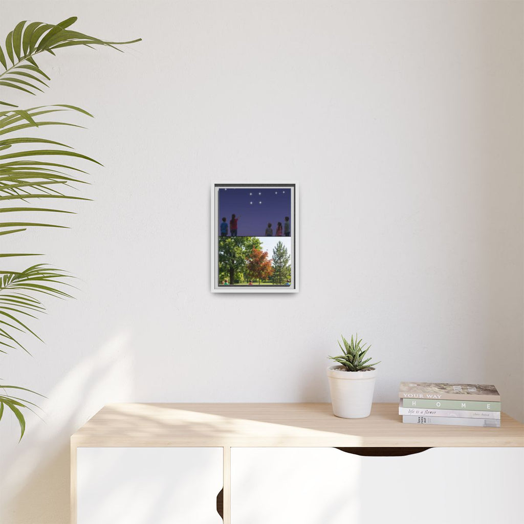 Framed Matte Canvas - Discovery — White / 1.25"