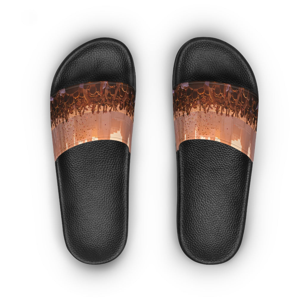 Women's Slide Sandals - City Lights | Echovira Gallery