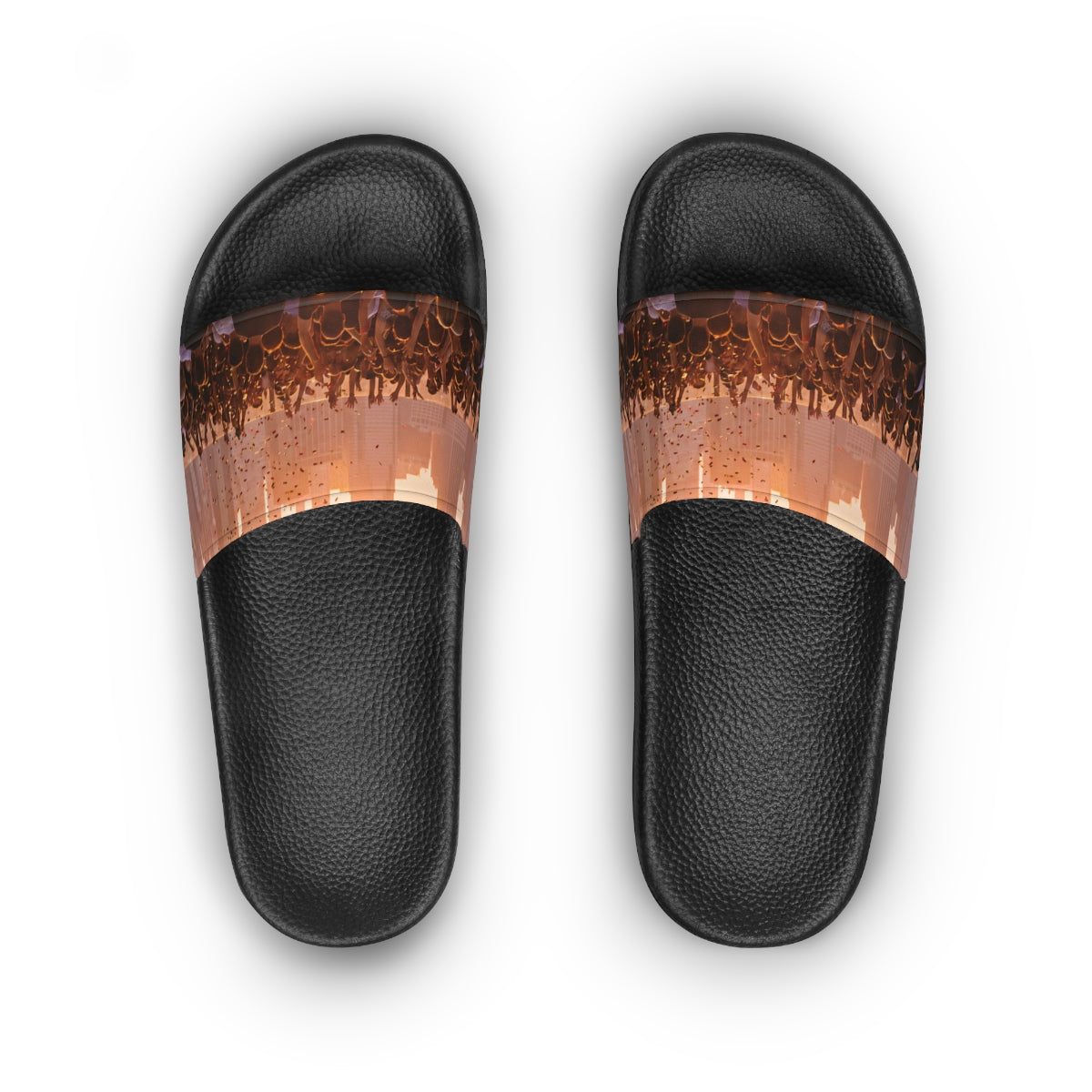 Women's Slide Sandals - City Lights | Echovira Gallery
