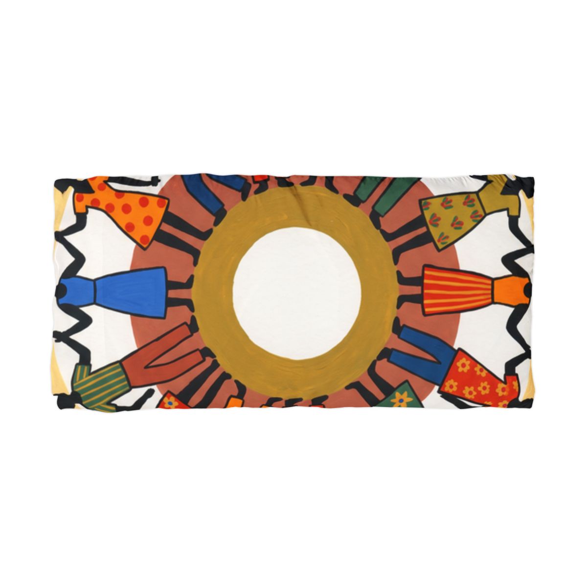 Microfiber Pillowcase - Unity Mandala Folk Art | Echovira...