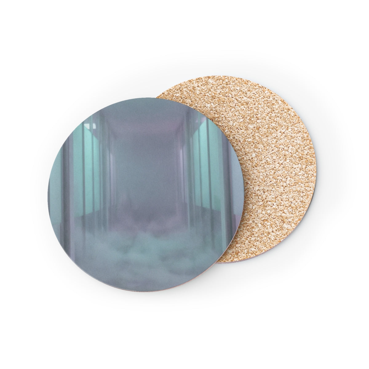Coasters - Liminal Corridor Fog Art Print (1 & 4 pcs) |...
