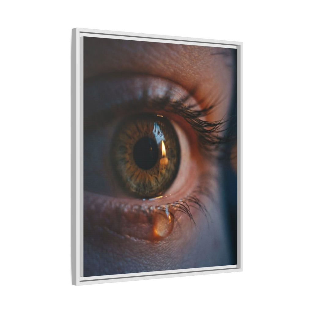 Matte Canvas, Framed - Luminous Tear