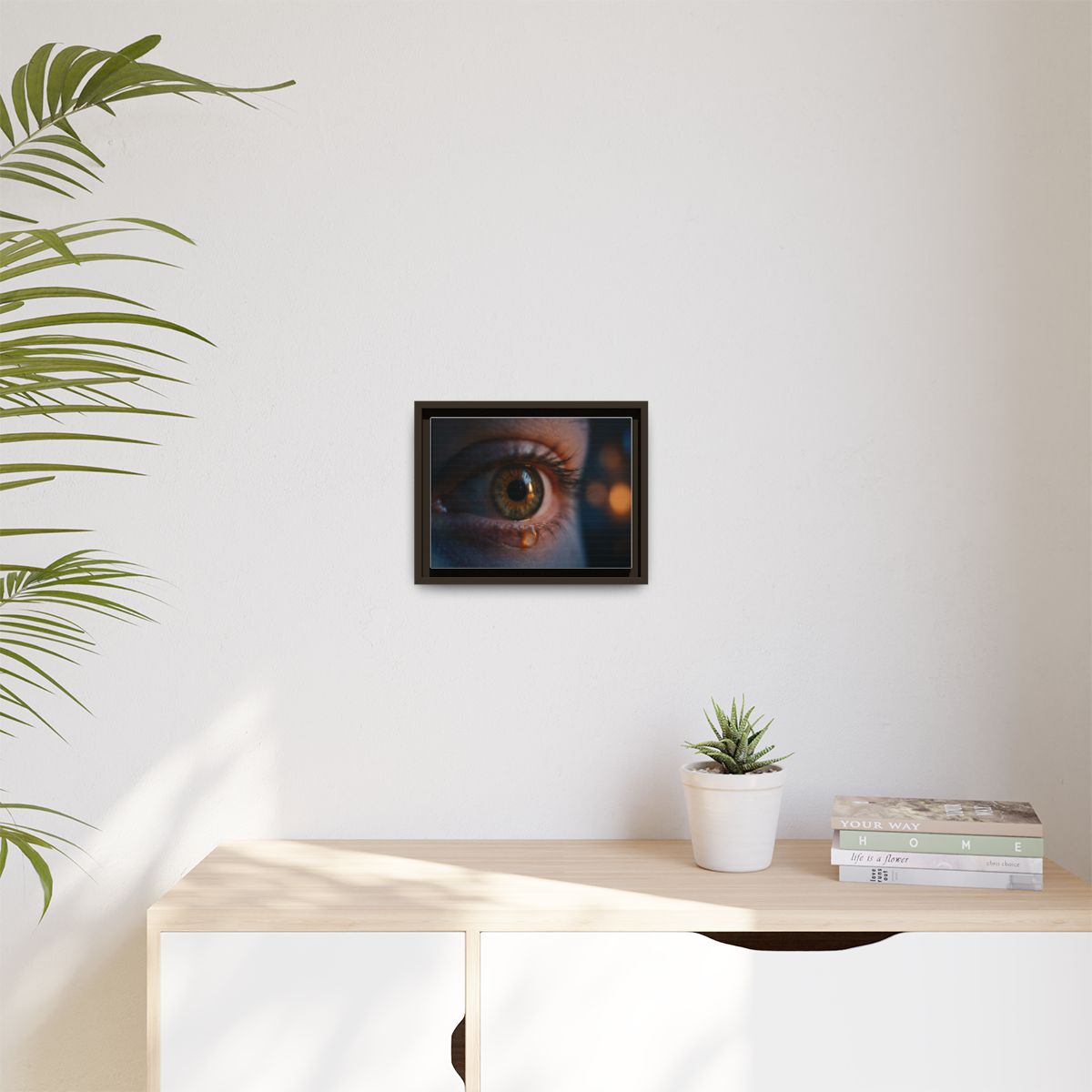 Framed Matte Canvas - Mystic Eye — Espresso / 1.25"