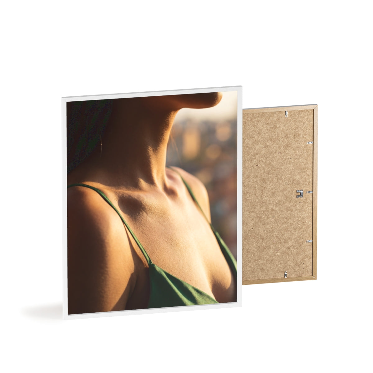 Poster with Wooden Frame - Sunlit Portrait