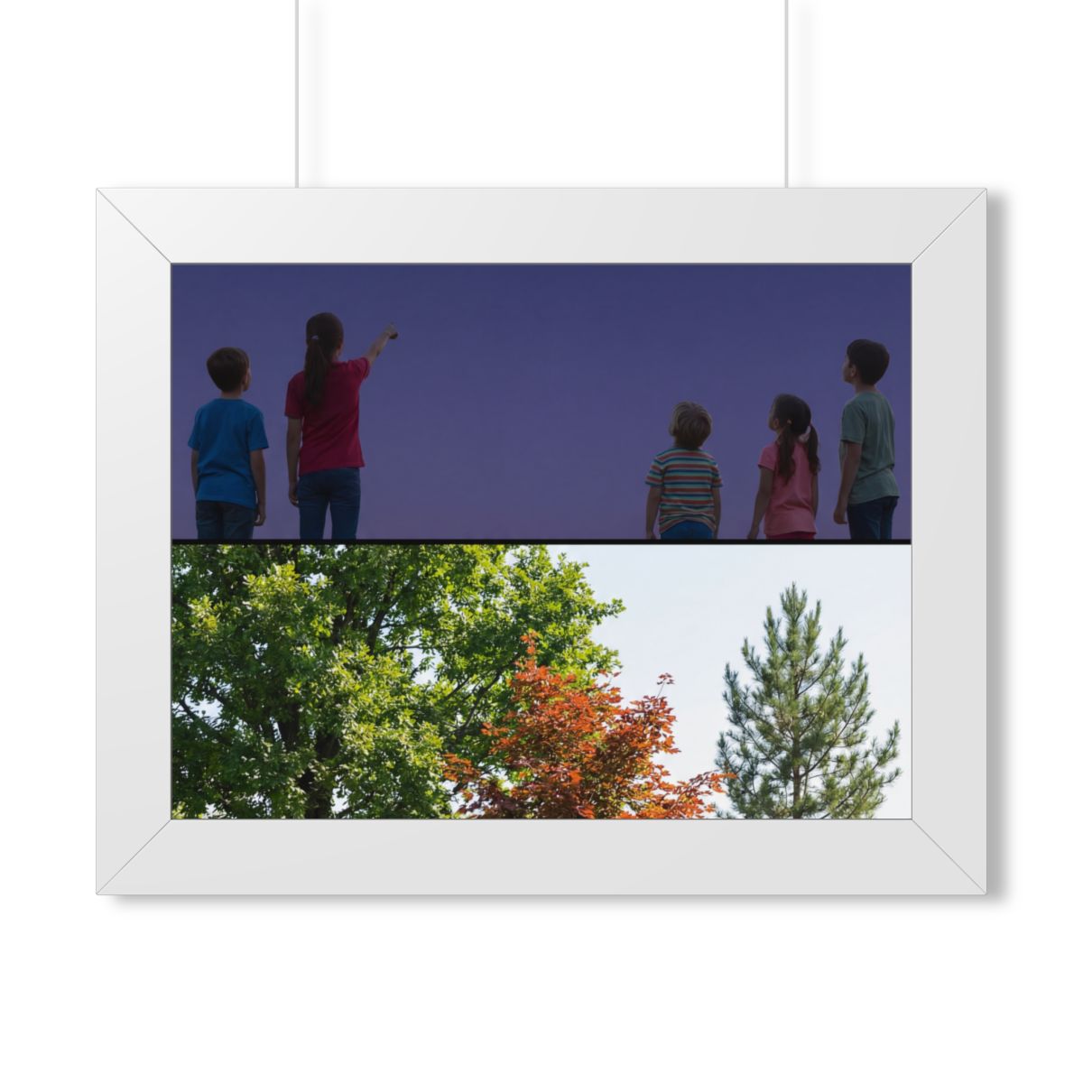 Framed Horizontal Poster - Stardust & Forest Discovery —......