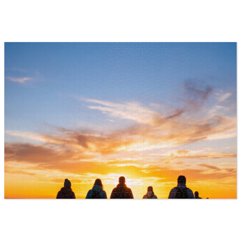 Jigsaw Puzzle with Tin - Epic Dawn Trek