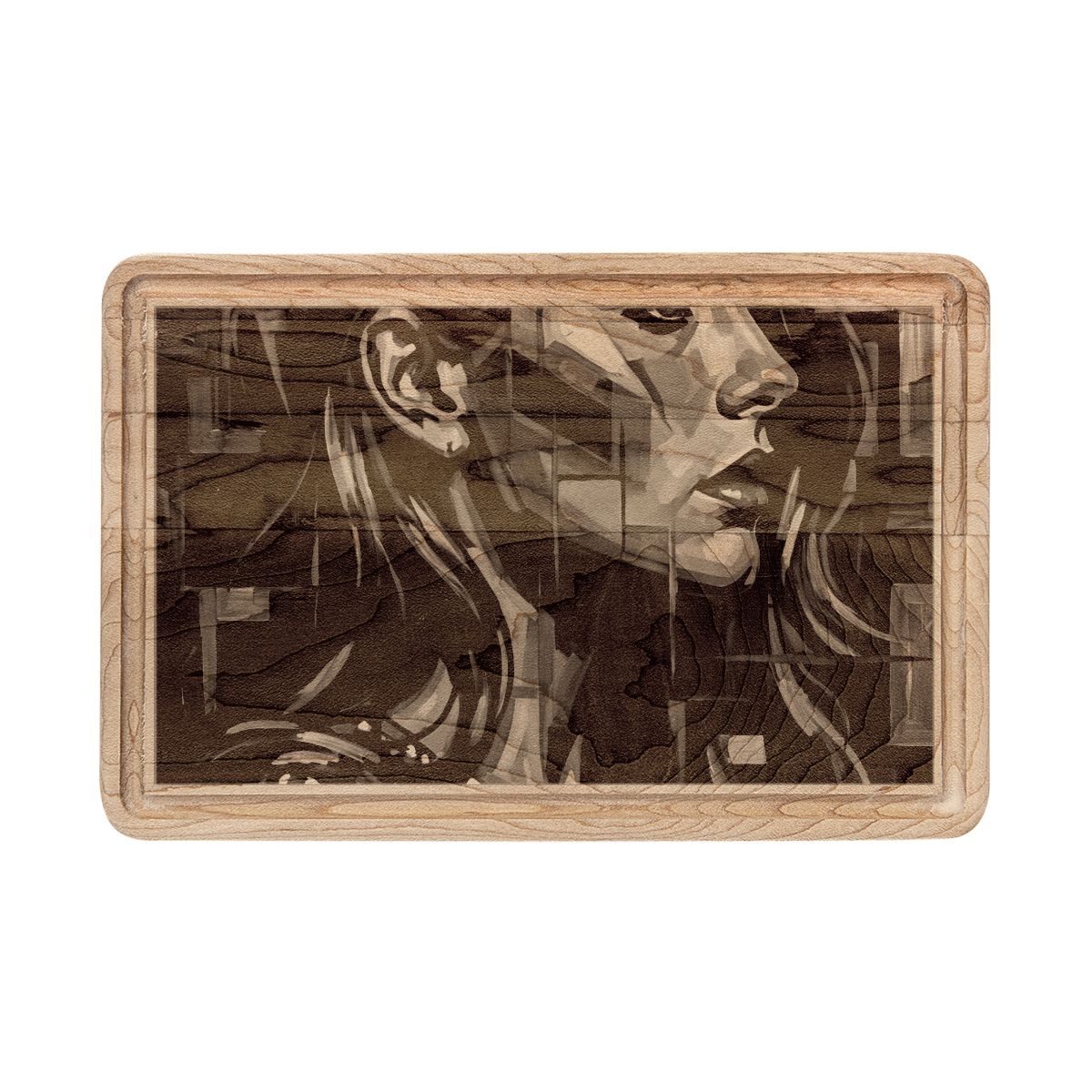 Wooden Cutting Board - Shattered Elegance | Echovira Gallery