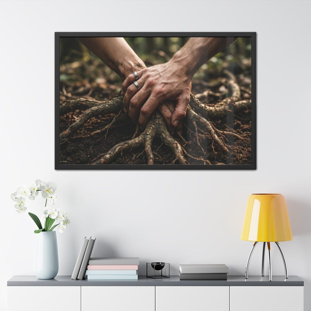 Forest Roots Landscape Framed Poster