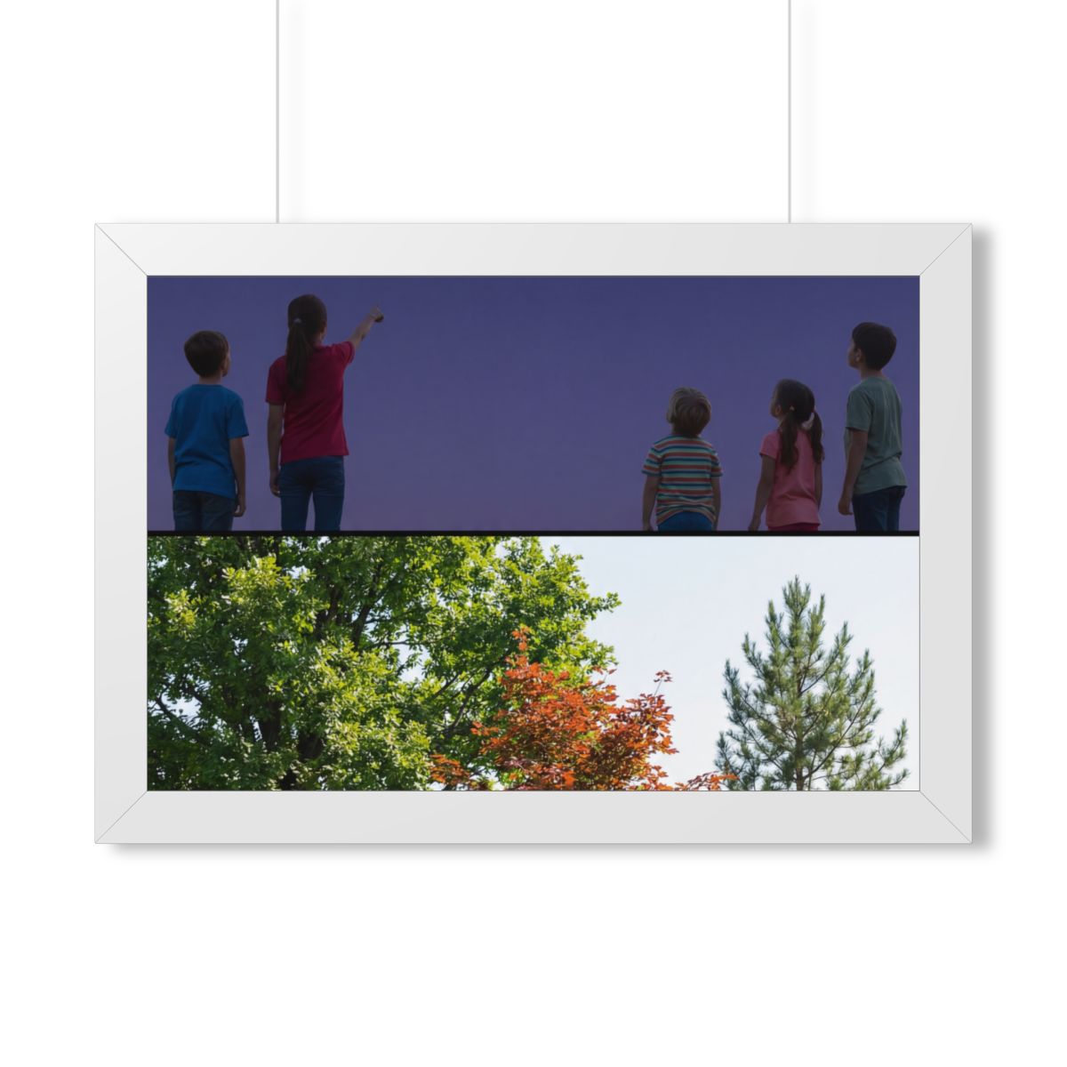 Framed Horizontal Poster - Stardust & Forest Discovery —......
