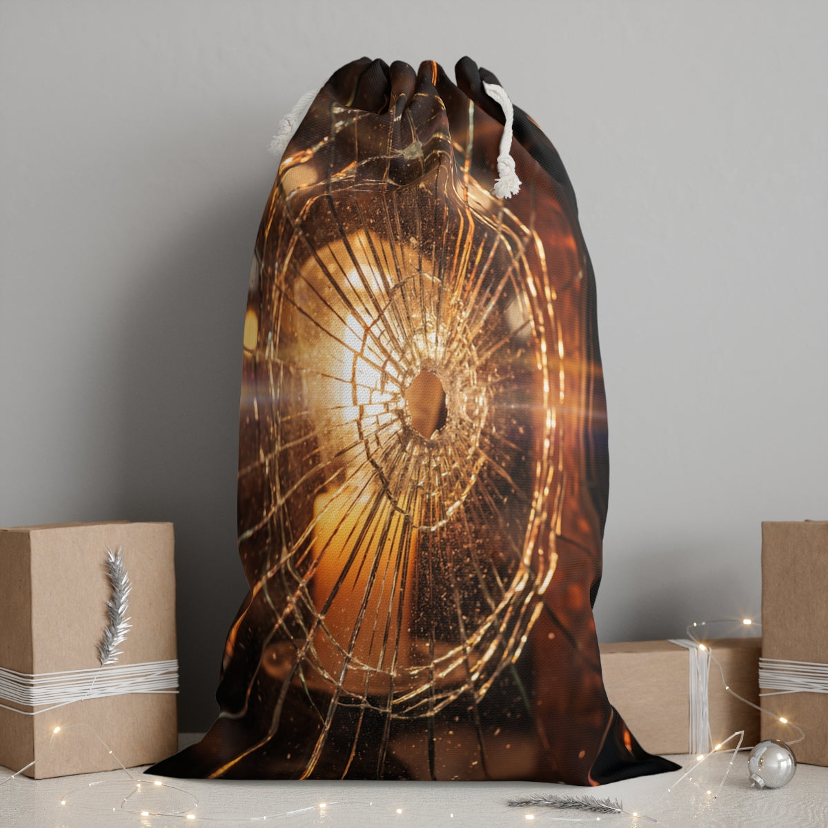Sack - Fractured Amber Shattered Glass Art | Echovira...