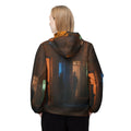 Unisex Windbreaker Jacket - Shadowed Alleyway Mystery Art......