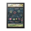 Framed Vertical Poster - Chalkboard Playground — Black... |...