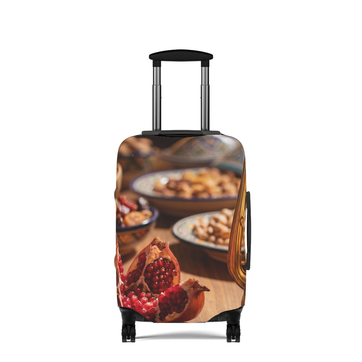 Luggage Cover - Amber Mediterranean Feast | Echovira Gallery