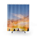 Shower Curtain - Golden Mountain Trail | Echovira Gallery