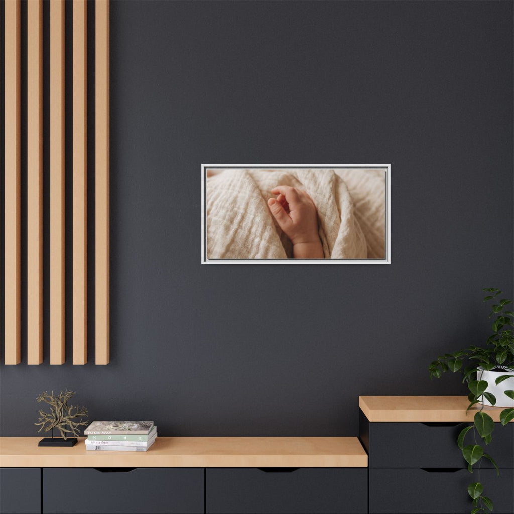 Framed Canvas - Soft Nursery Photography