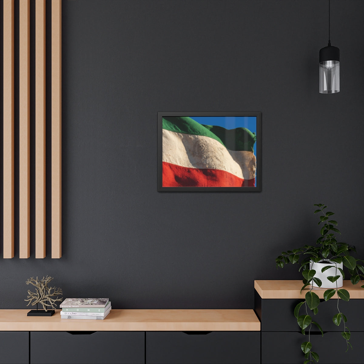 Framed Wall Art - Heritage Flag — Landscape