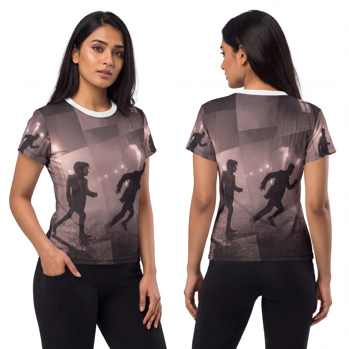 Women's Cut & Sew Tee Noir City Pursuit