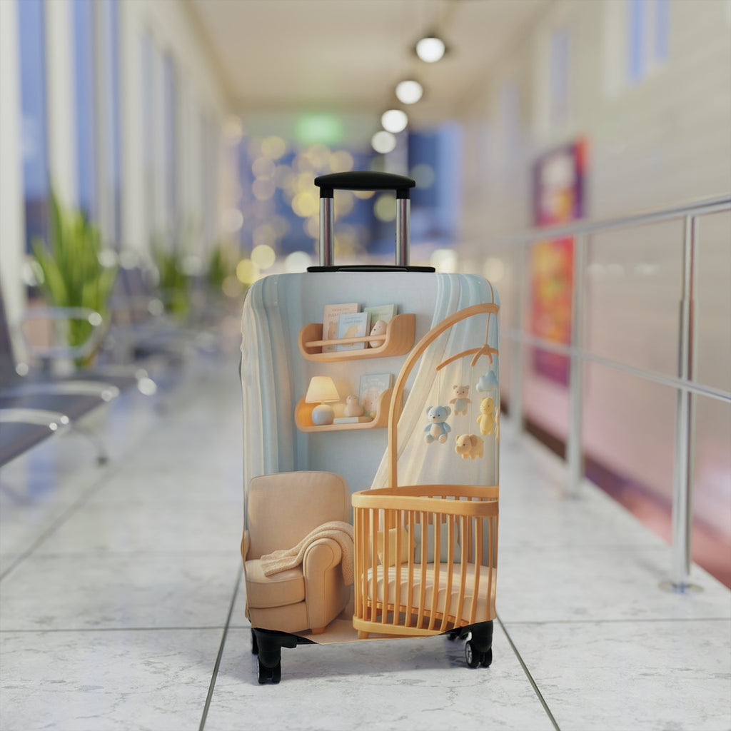 Cozy Aesthetic Luggage Cover - Safe Travels