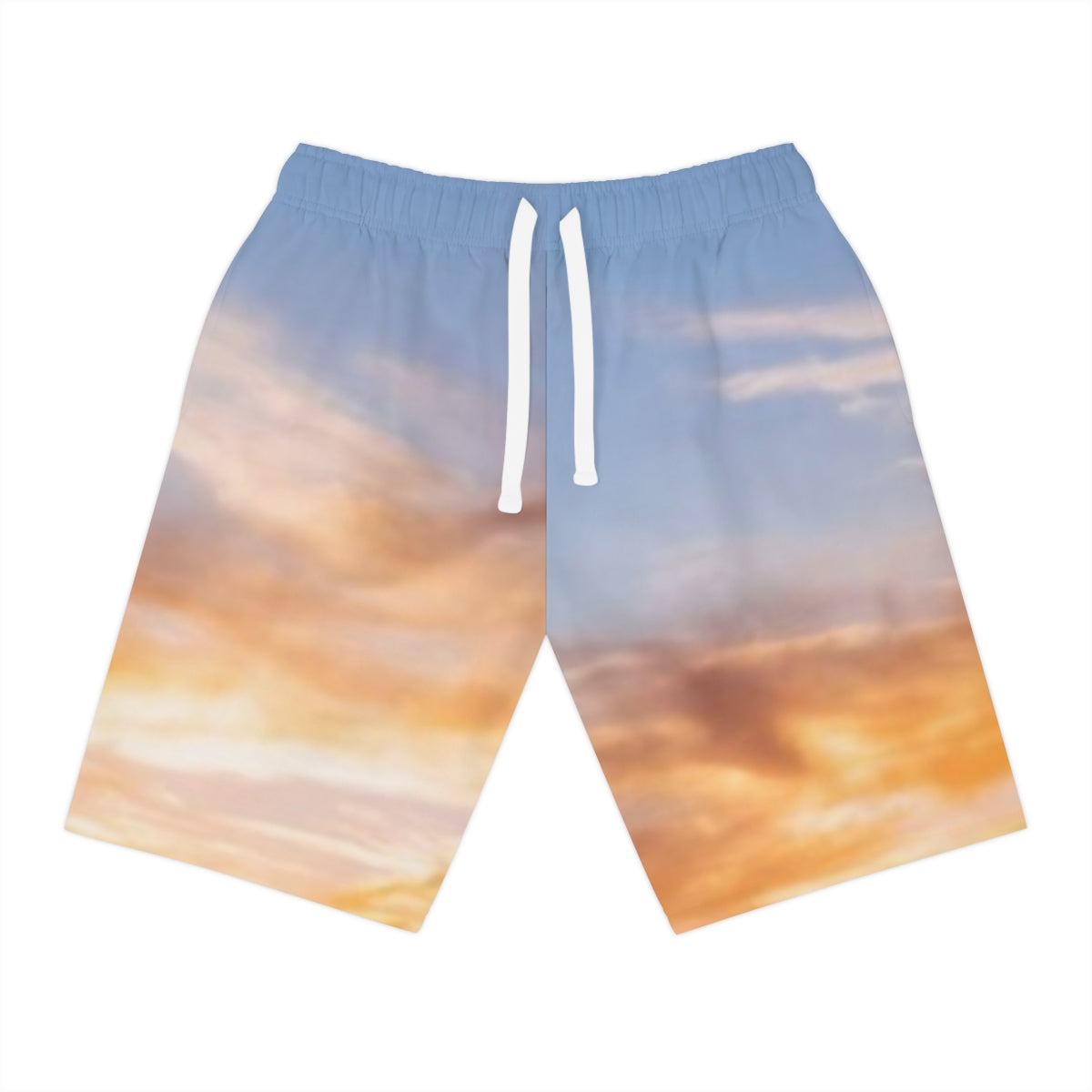 Men's Athletic Long Shorts - Sunset Ridge | Echovira Gallery