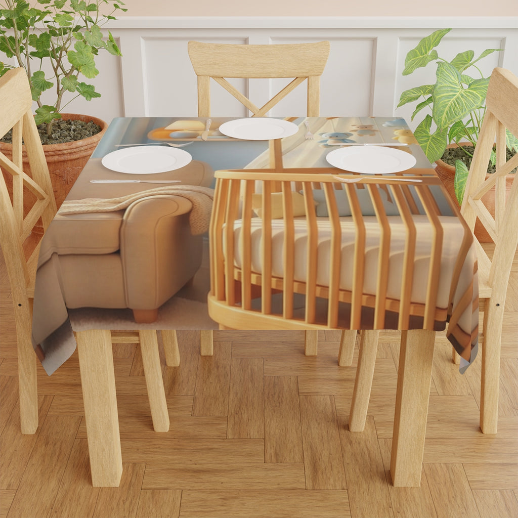 Serene Aesthetic Tablecloth - Soft Gather