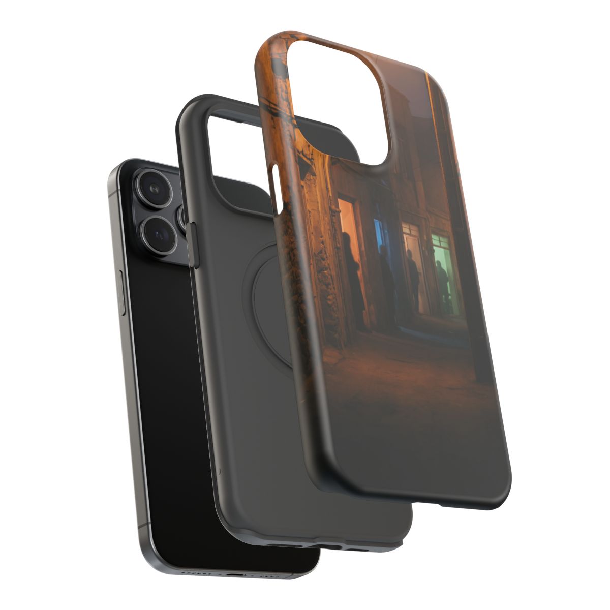 Impact-Resistant Apple iPhone Cases - Shadows of the City | iPhone 17 Pro Max, 17 Pro, 17 Air & More
