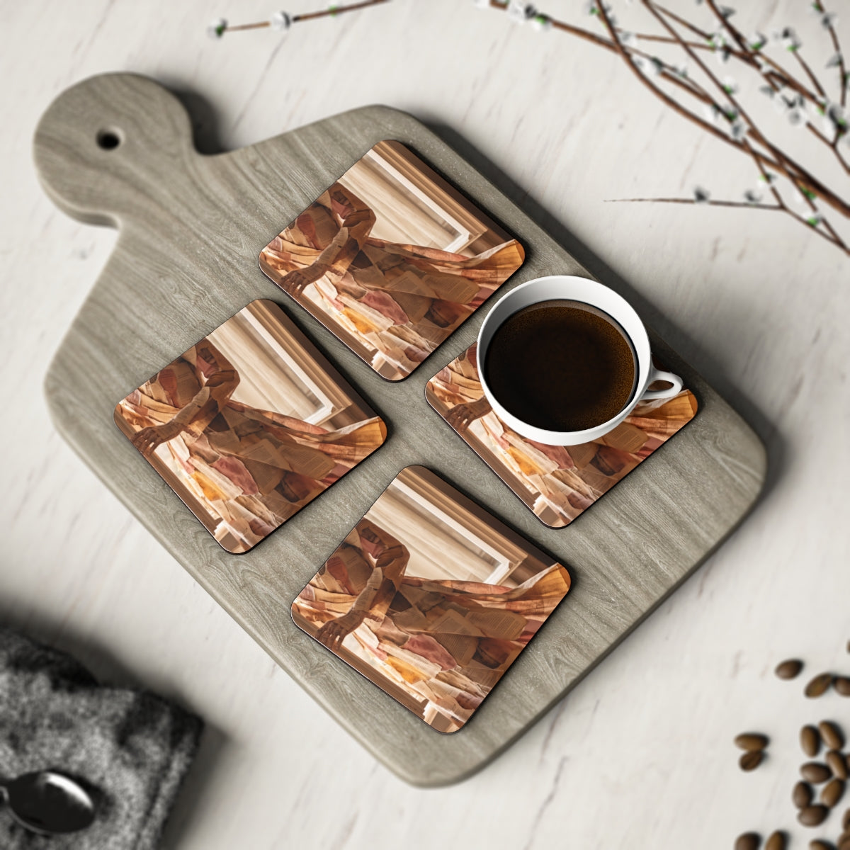 Coasters - Paper Dreams Teatime Coasters (1 & 4 pcs) |...