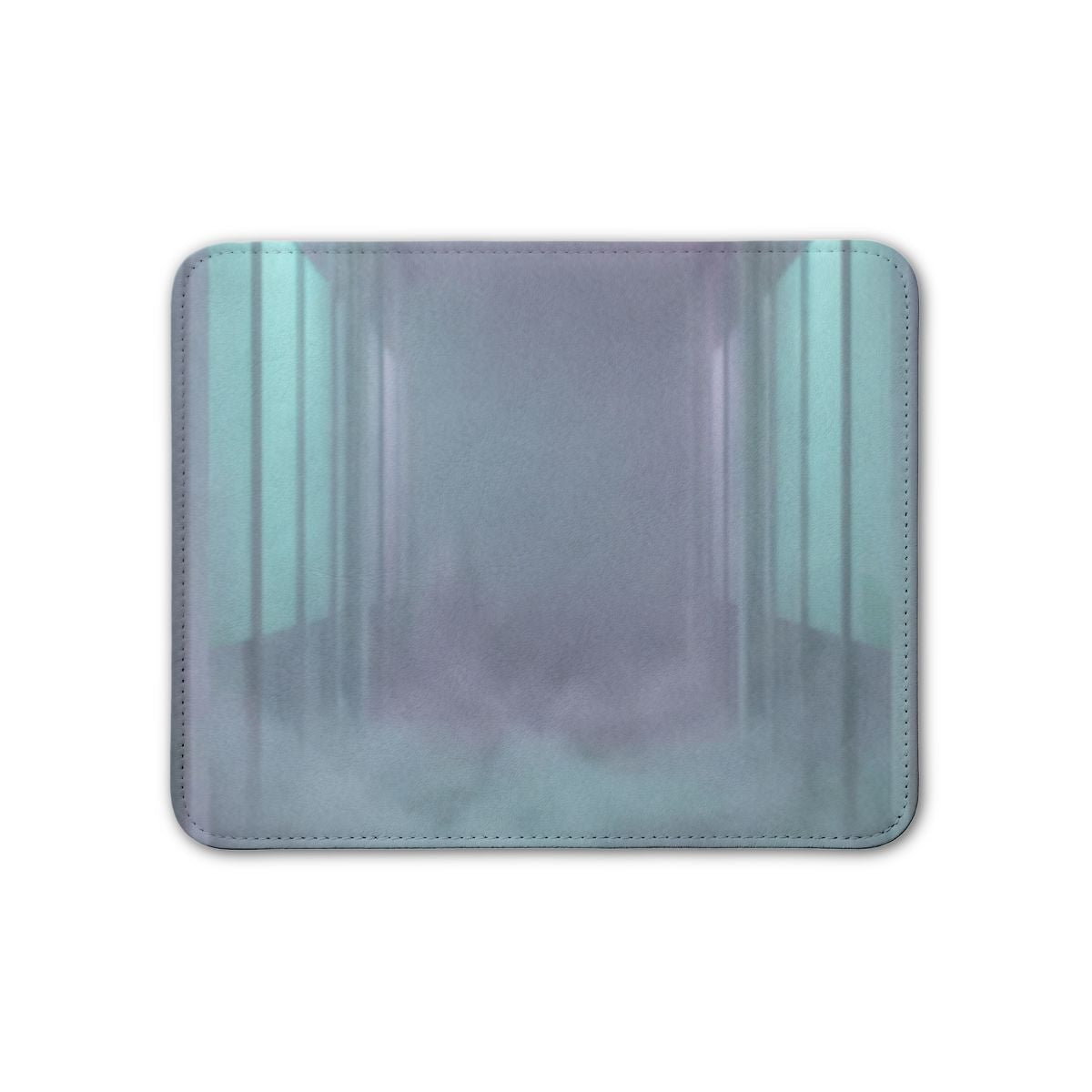 Leather Placemat - Liminal Corridor Fog Art Print | Echovira...