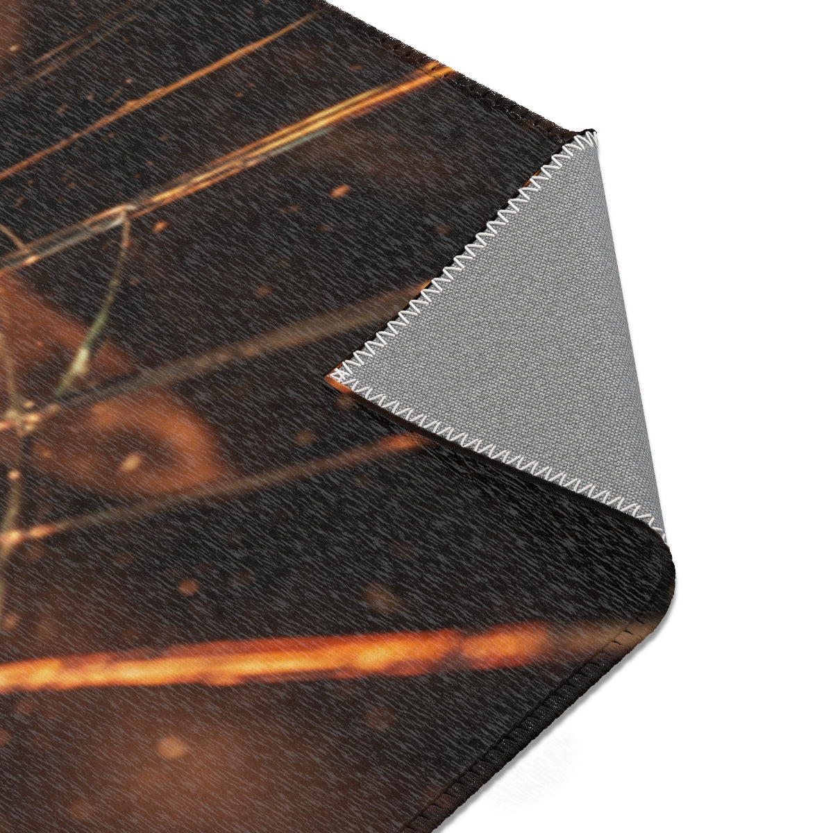 Area Rug - Fractured Glow Cozy Amber | Echovira Gallery
