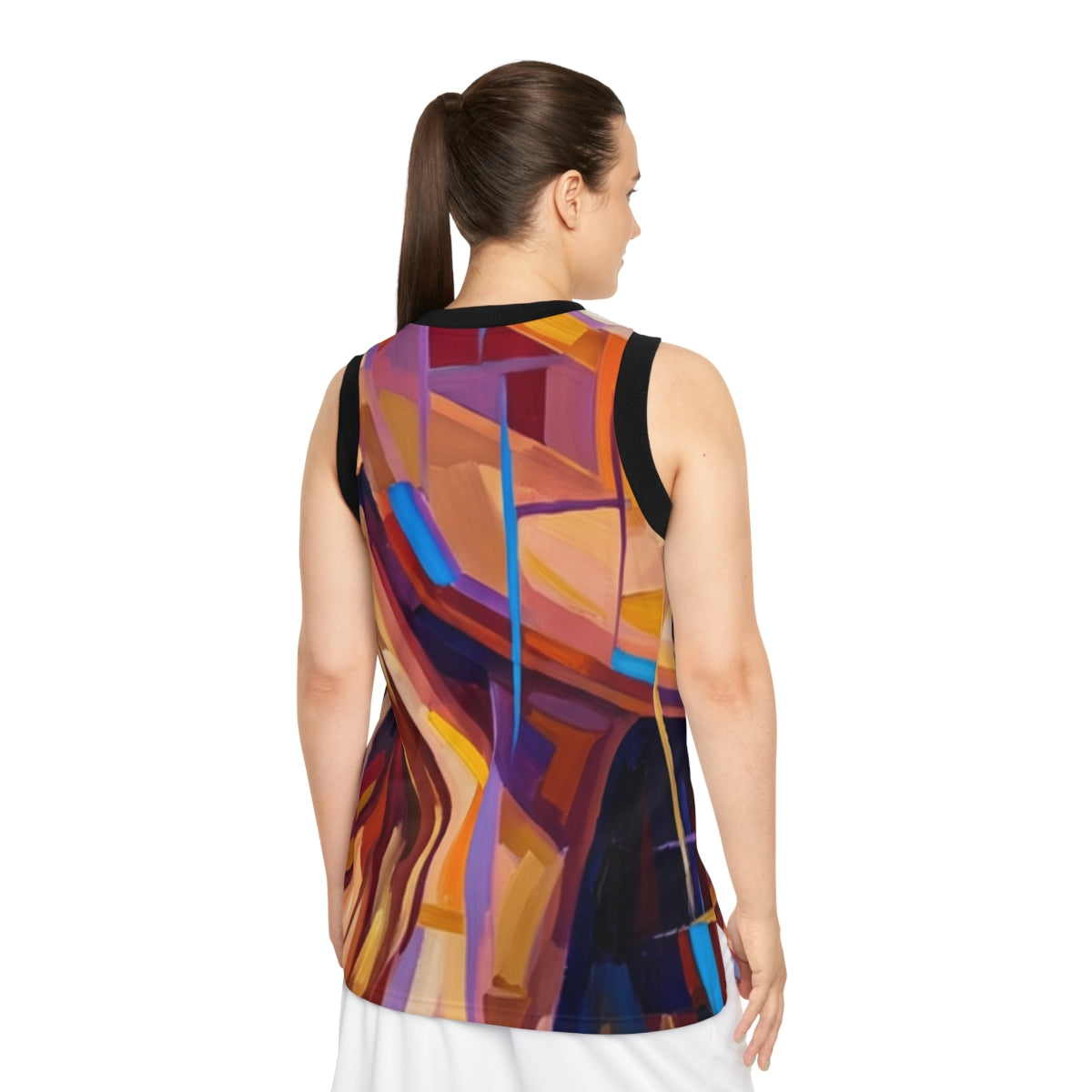 Unisex Basketball Jersey - Shattered Elegance | Echovira...