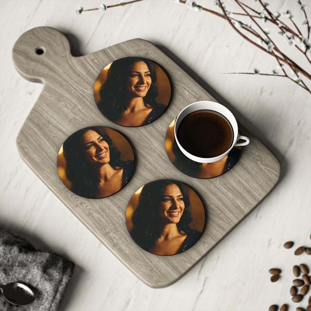 Drink Coasters - Golden Hour Glow