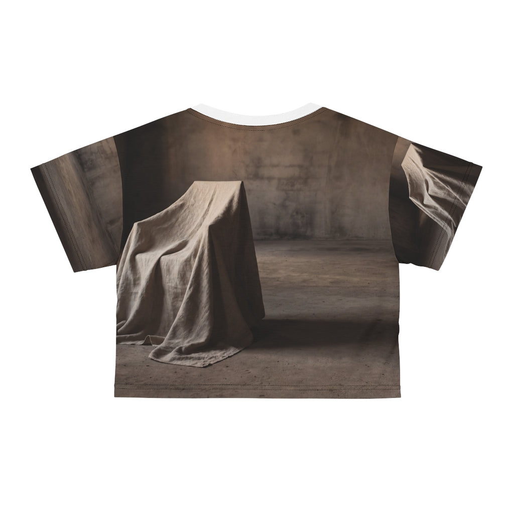 Crop Tee - Wabi-Sabi Silhouette Art