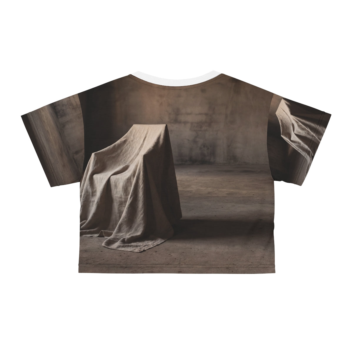Crop Tee - Wabi-Sabi Silhouette Art