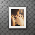 Golden Hour Fine Art Print - Emerald Sunset Frame — Portrait...