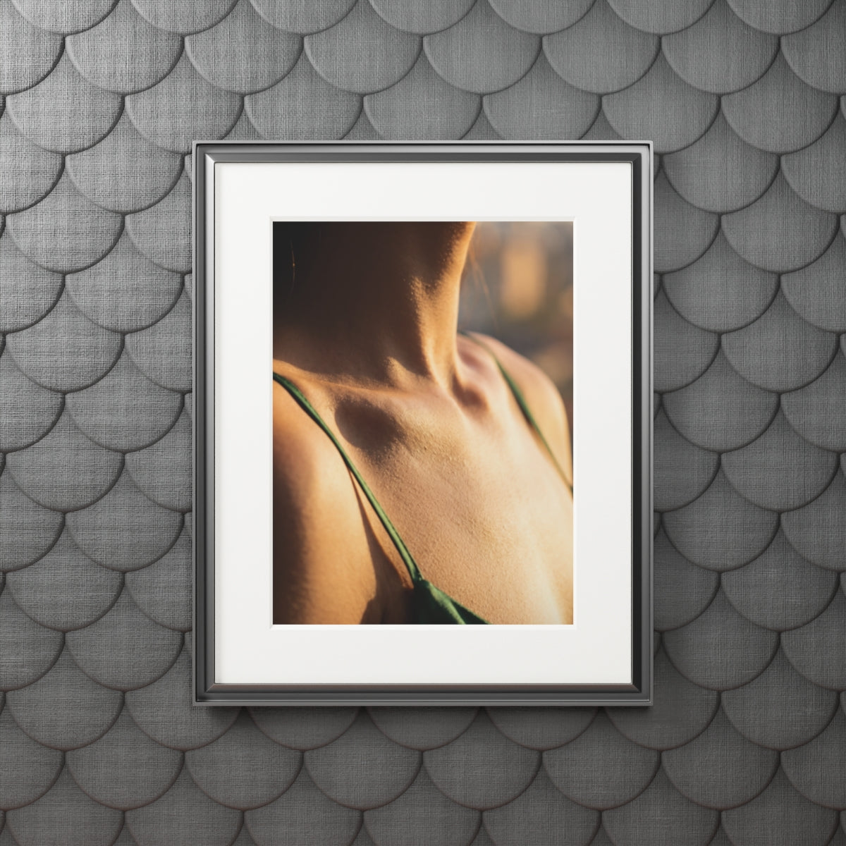 Golden Hour Fine Art Print - Emerald Sunset Frame — Portrait...