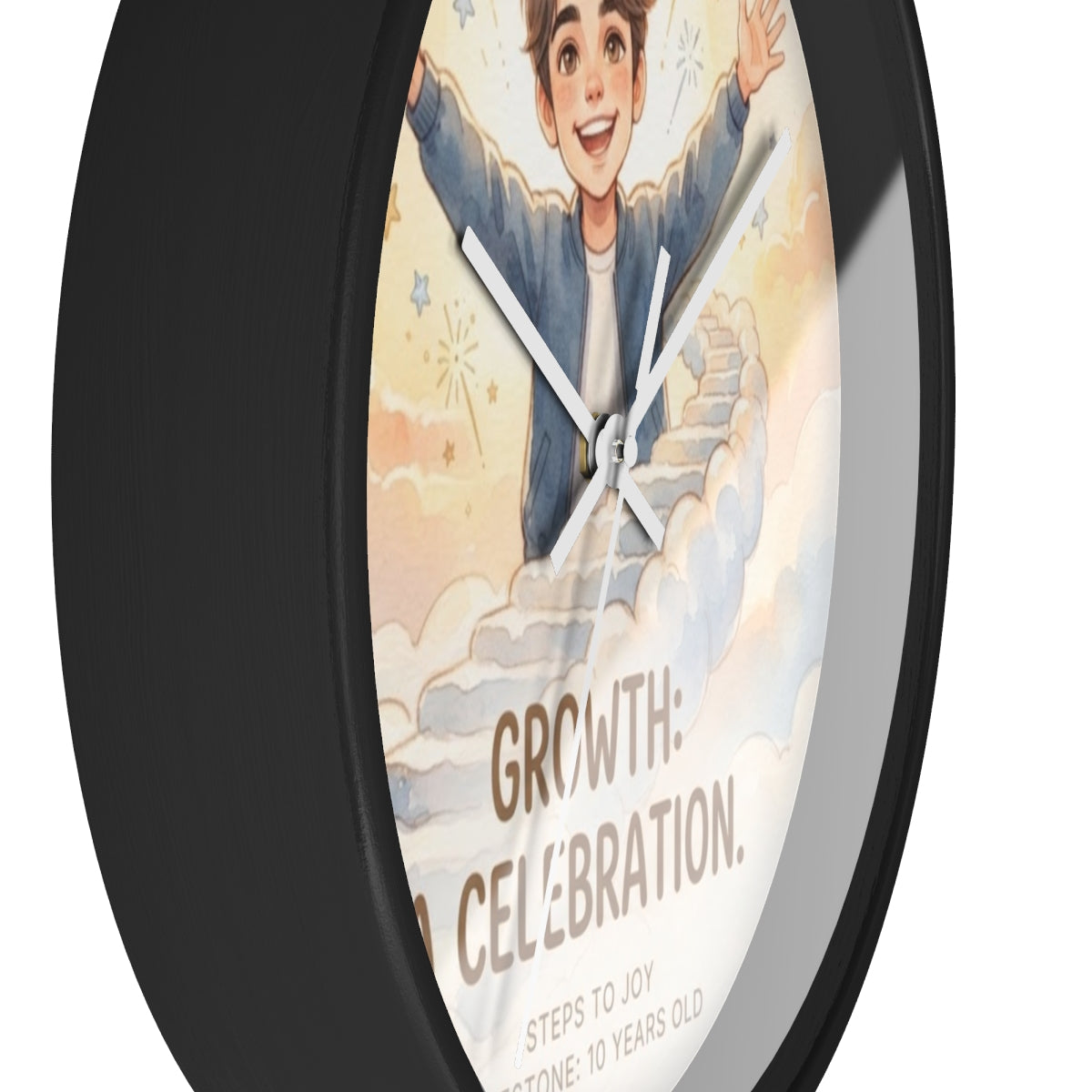 Wall Clock - Steps to Joy Celestial | Echovira Gallery