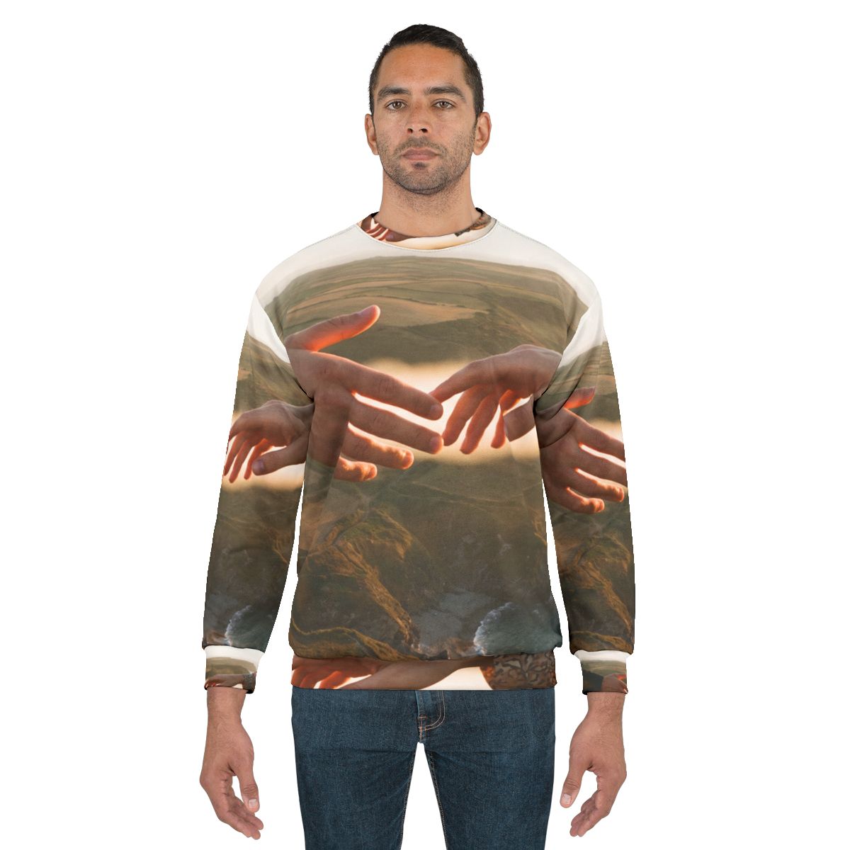 Men's Unisex Sweatshirt - The Infinite Touch | Ethereal... |...