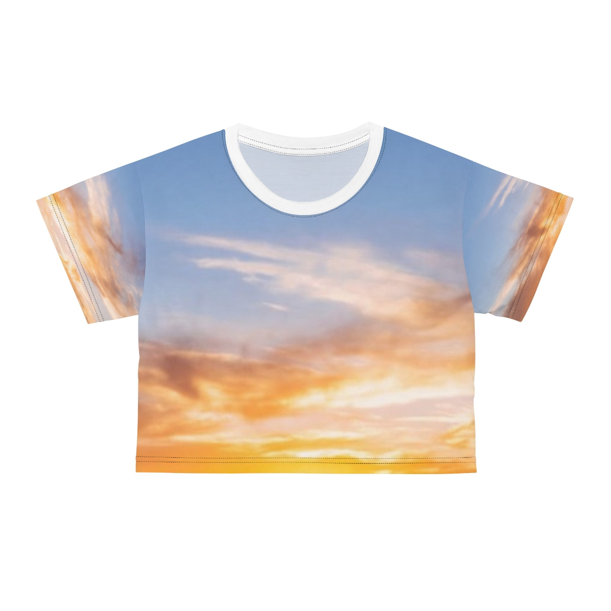 Crop Tee - Golden Hour Mountain | Echovira Gallery