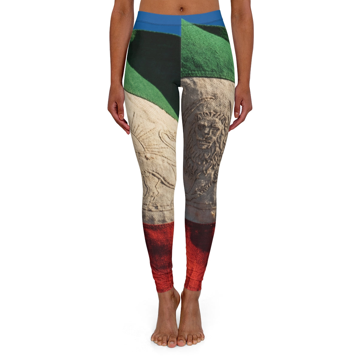 Women's Spandex Leggings - Flag
