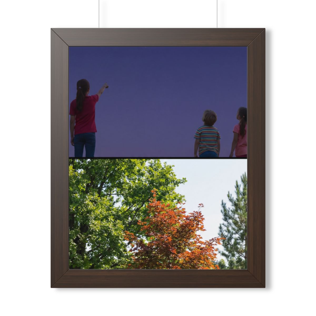 Framed Vertical Poster - Stardust & Forest Discovery —... |...