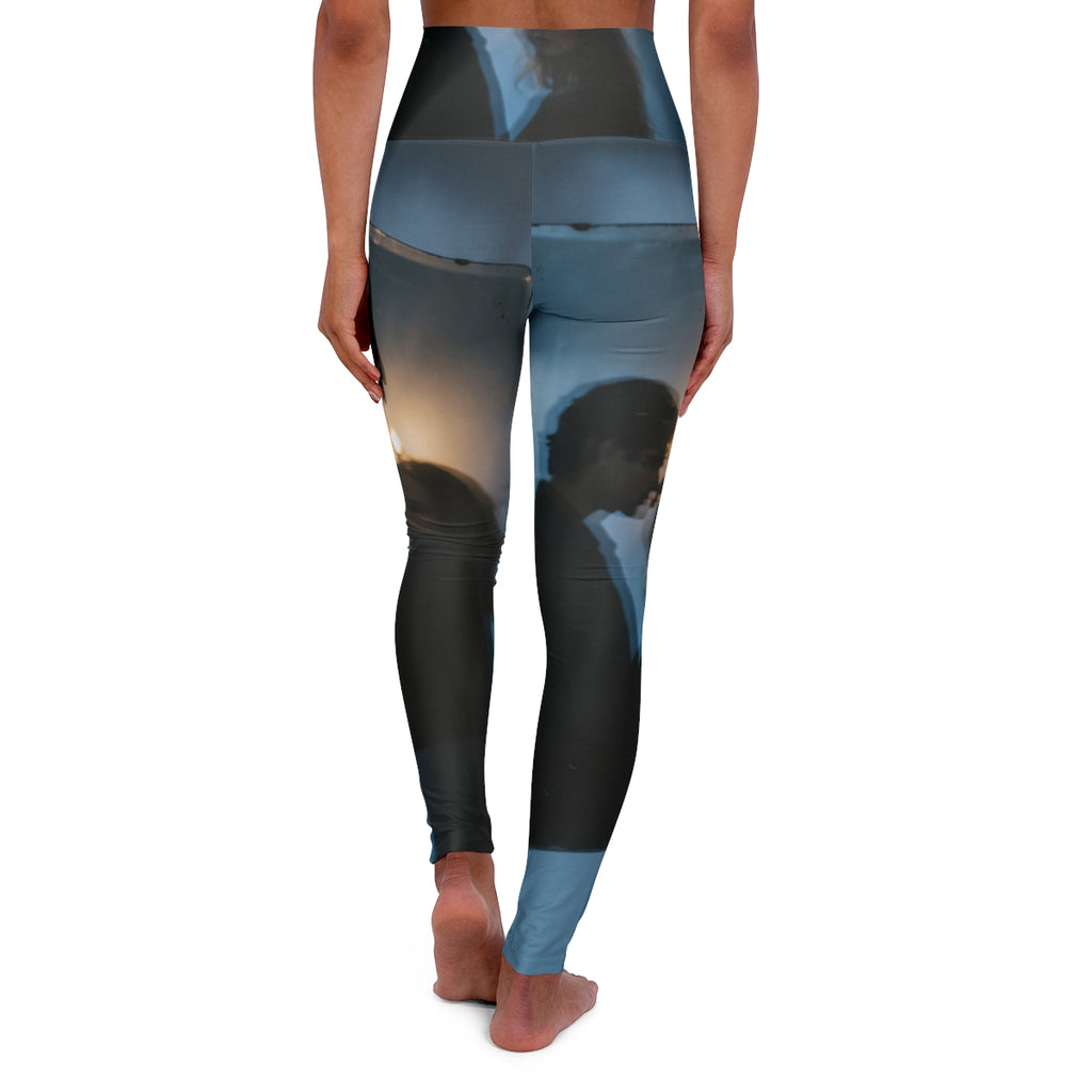 Midnight Shadow Yoga Leggings - Aesthetic Activewear |...
